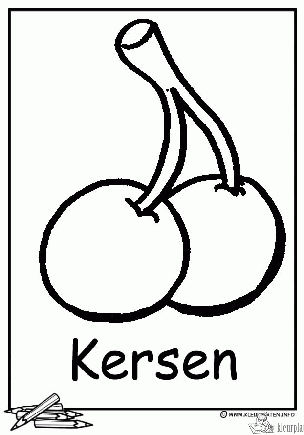 Fruit 41 kleurplaat
