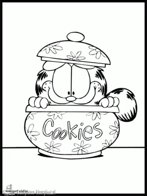 Garfield 22 kleurplaat