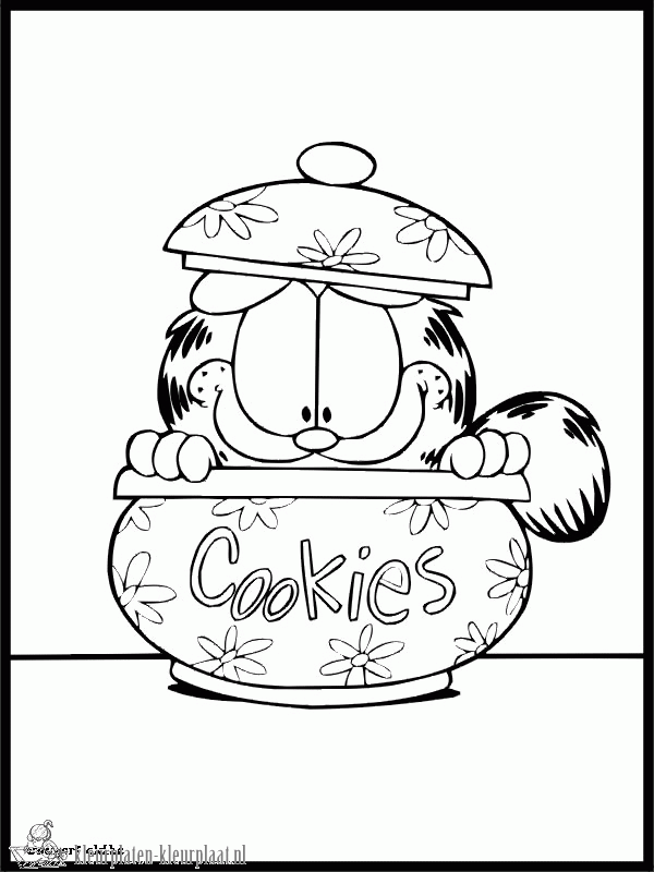 Garfield 22 kleurplaat