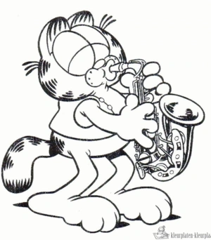 Garfield 28 kleurplaat