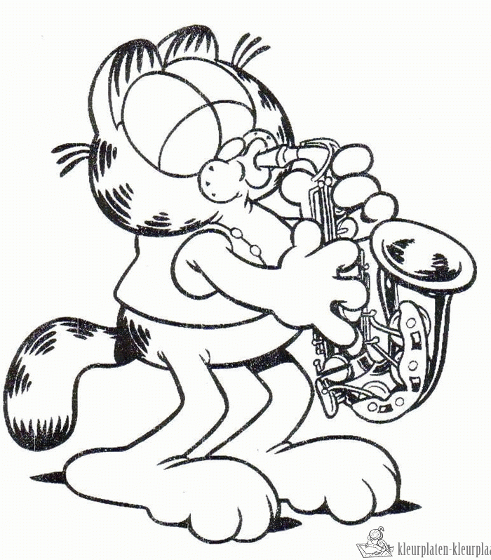 Garfield 28 kleurplaat