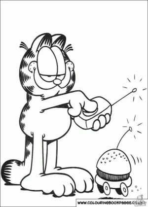 Garfield 31 kleurplaat