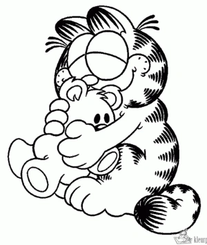Garfield 34 kleurplaat