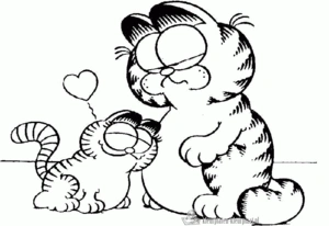 Garfield 41 kleurplaat