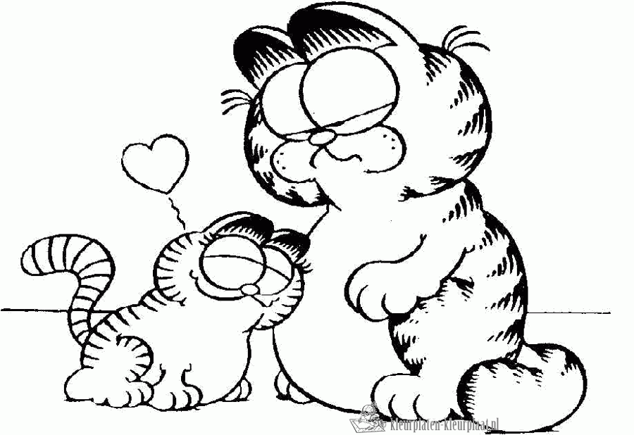 Garfield 41 kleurplaat