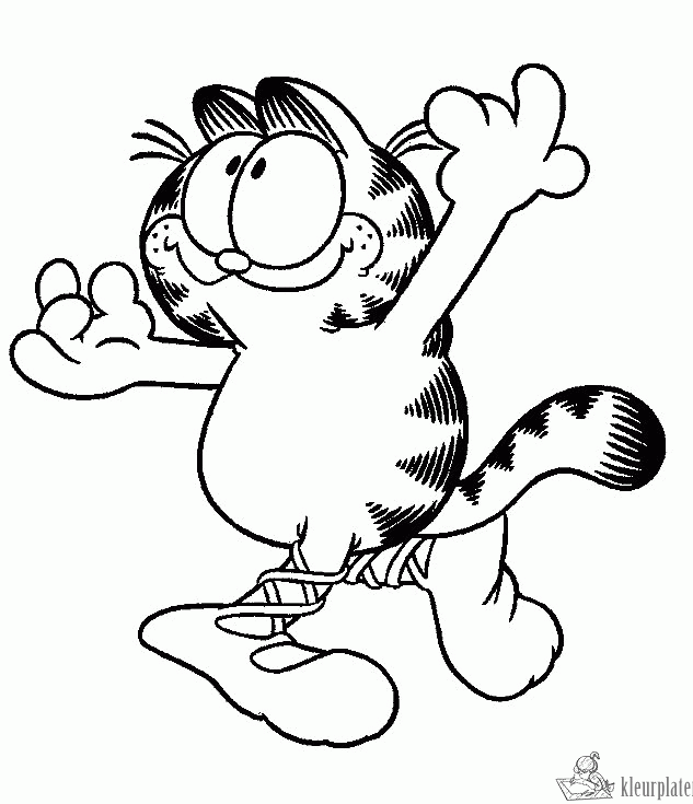 Garfield 42 kleurplaat