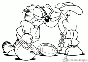 Garfield 43 kleurplaat