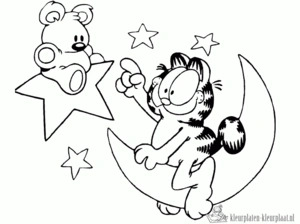 Garfield 46 kleurplaat
