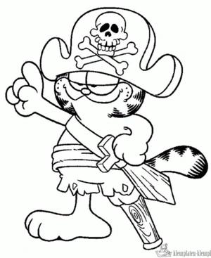 Garfield 47 kleurplaat