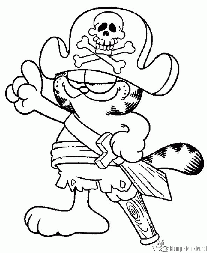 Garfield 47 kleurplaat