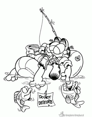 Garfield 49 kleurplaat