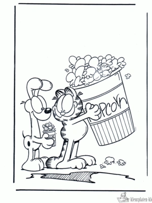 Garfield 6 kleurplaat