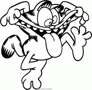 Garfield 66 kleurplaat