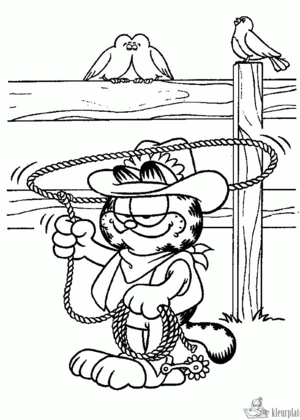 Garfield 73 kleurplaat