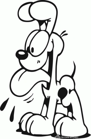 Garfield 88 kleurplaat