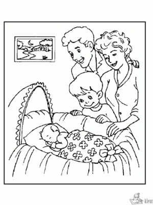 Geboorte 29 kleurplaat