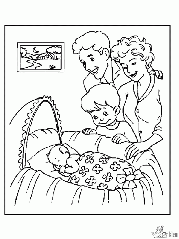 Geboorte 29 kleurplaat
