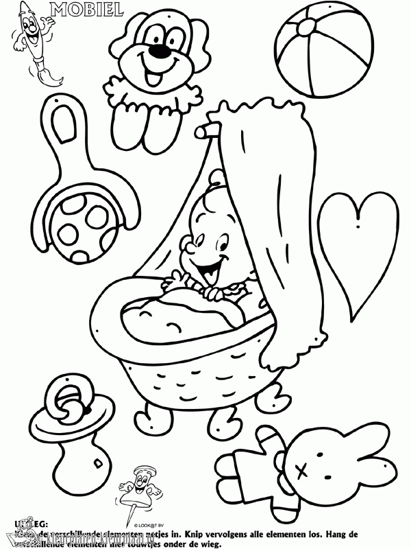 Geboorte 6 kleurplaat