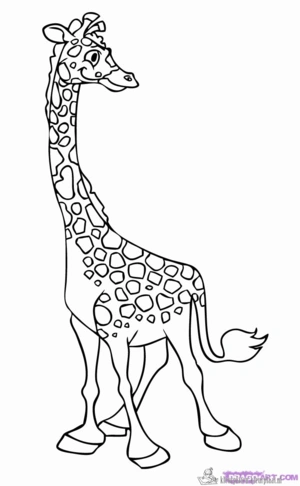 Giraffe 85 kleurplaat