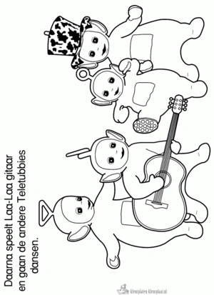 Gitaar 10 kleurplaat