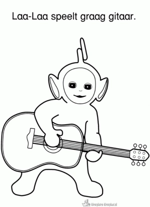 Gitaar 38 kleurplaat