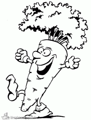 Groente 1 kleurplaat