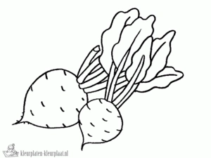 Groente 11 kleurplaat