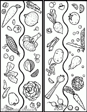 Groente 15 kleurplaat