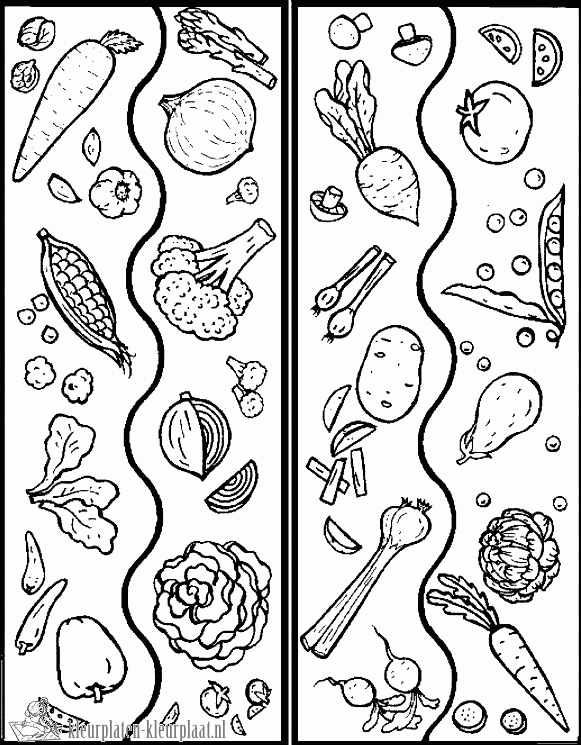 Groente 15 kleurplaat
