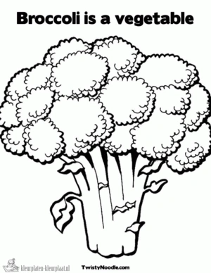 Groente 3 kleurplaat