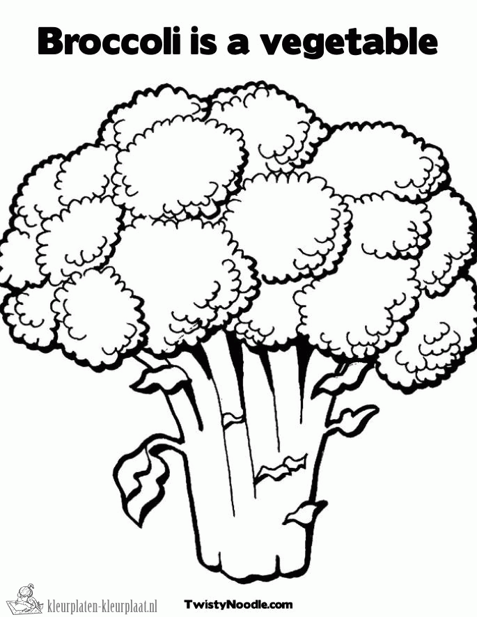 Groente 3 kleurplaat