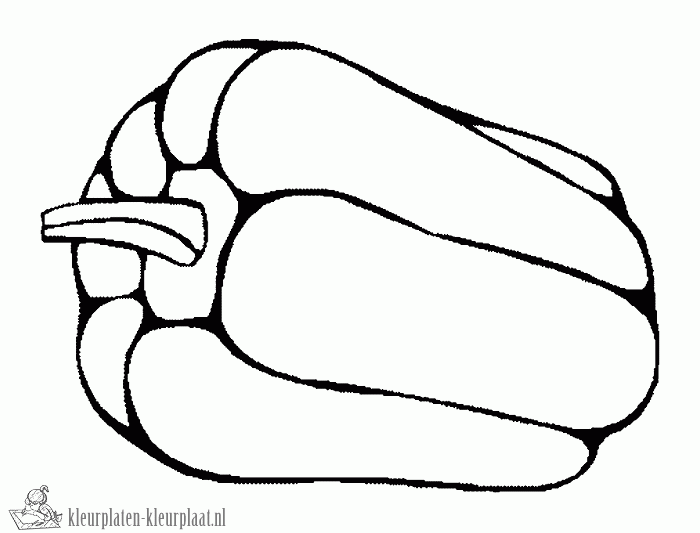 Groente 38 kleurplaat