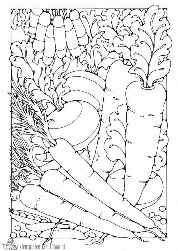 Groente 9 kleurplaat