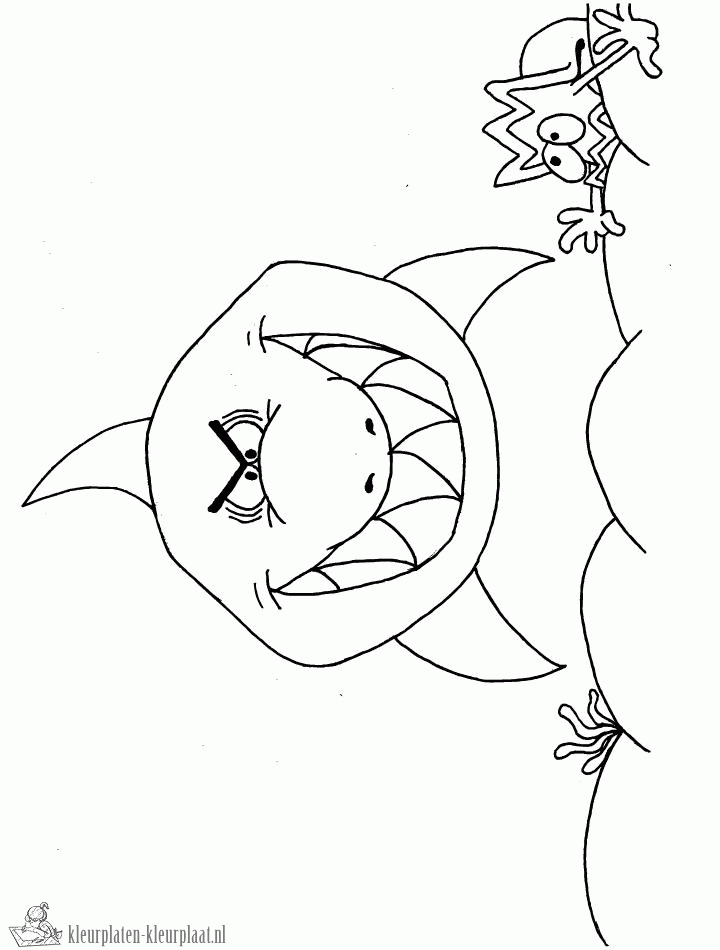 Haai 44 kleurplaat