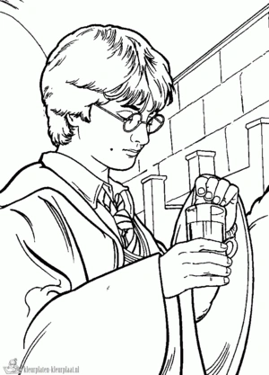 Harry potter 17 kleurplaat