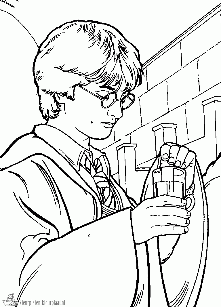 Harry potter 17 kleurplaat