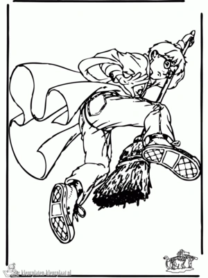 Harry potter 19 kleurplaat