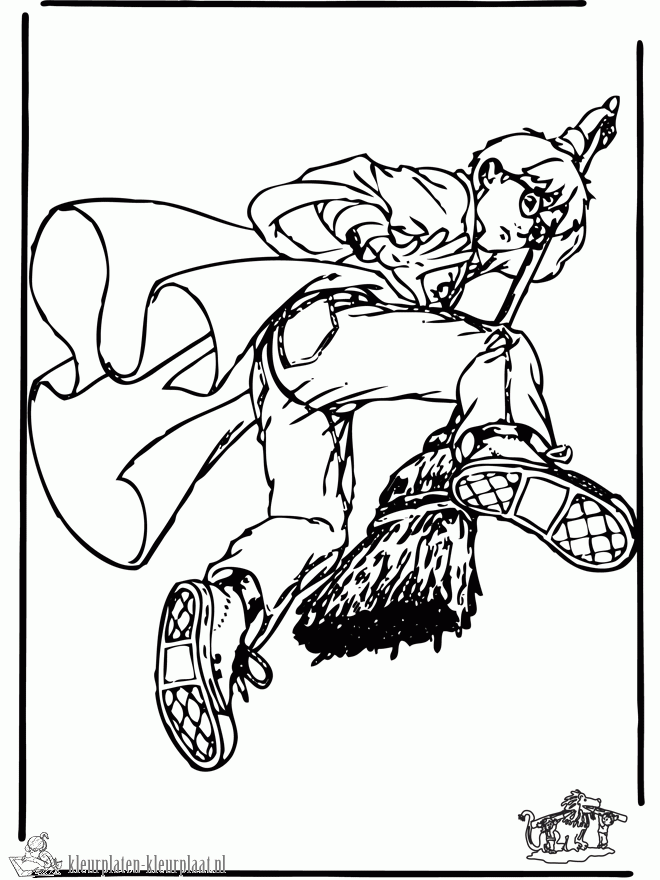 Harry potter 19 kleurplaat