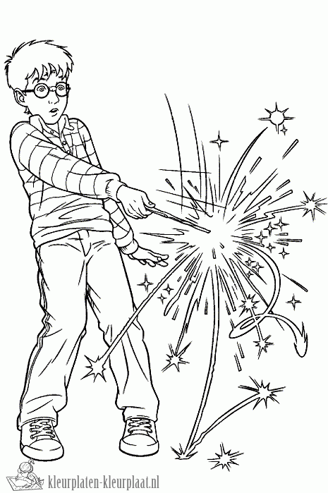 Harry potter 23 kleurplaat