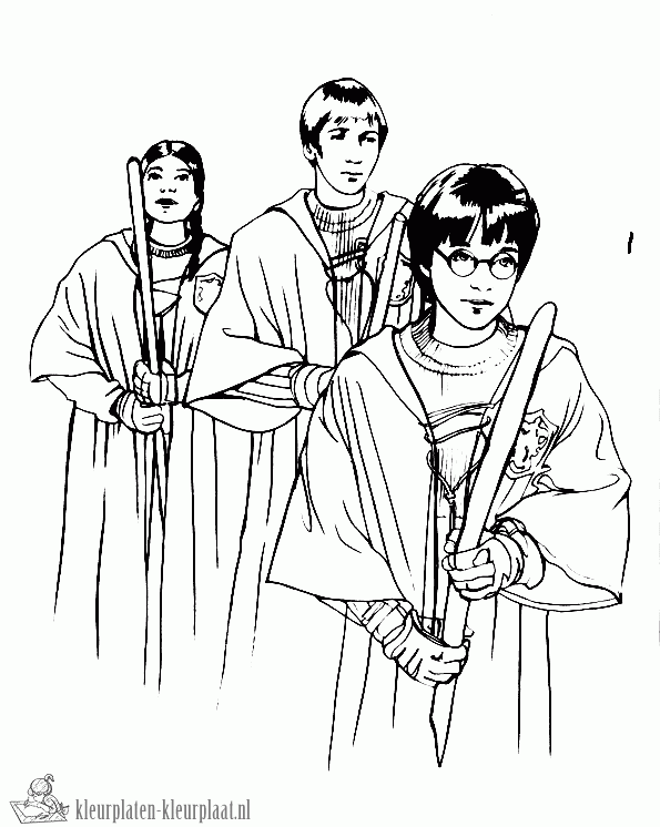 Harry potter 5 kleurplaat