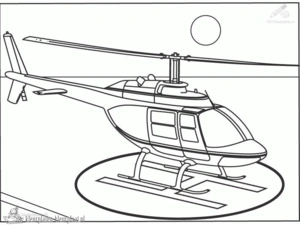 Helicopter kleurplaten om te printen en kleuren