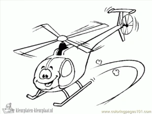 Helicopter 12 kleurplaat