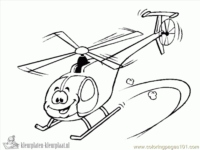 Helicopter 12 kleurplaat