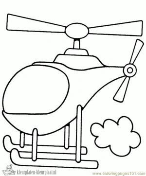 Helicopter 15 kleurplaat
