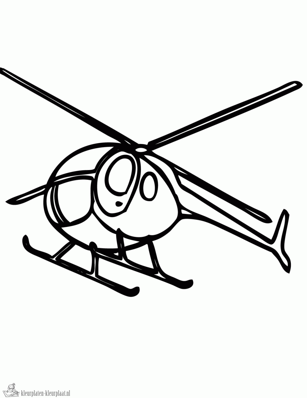 Helicopter 17 kleurplaat