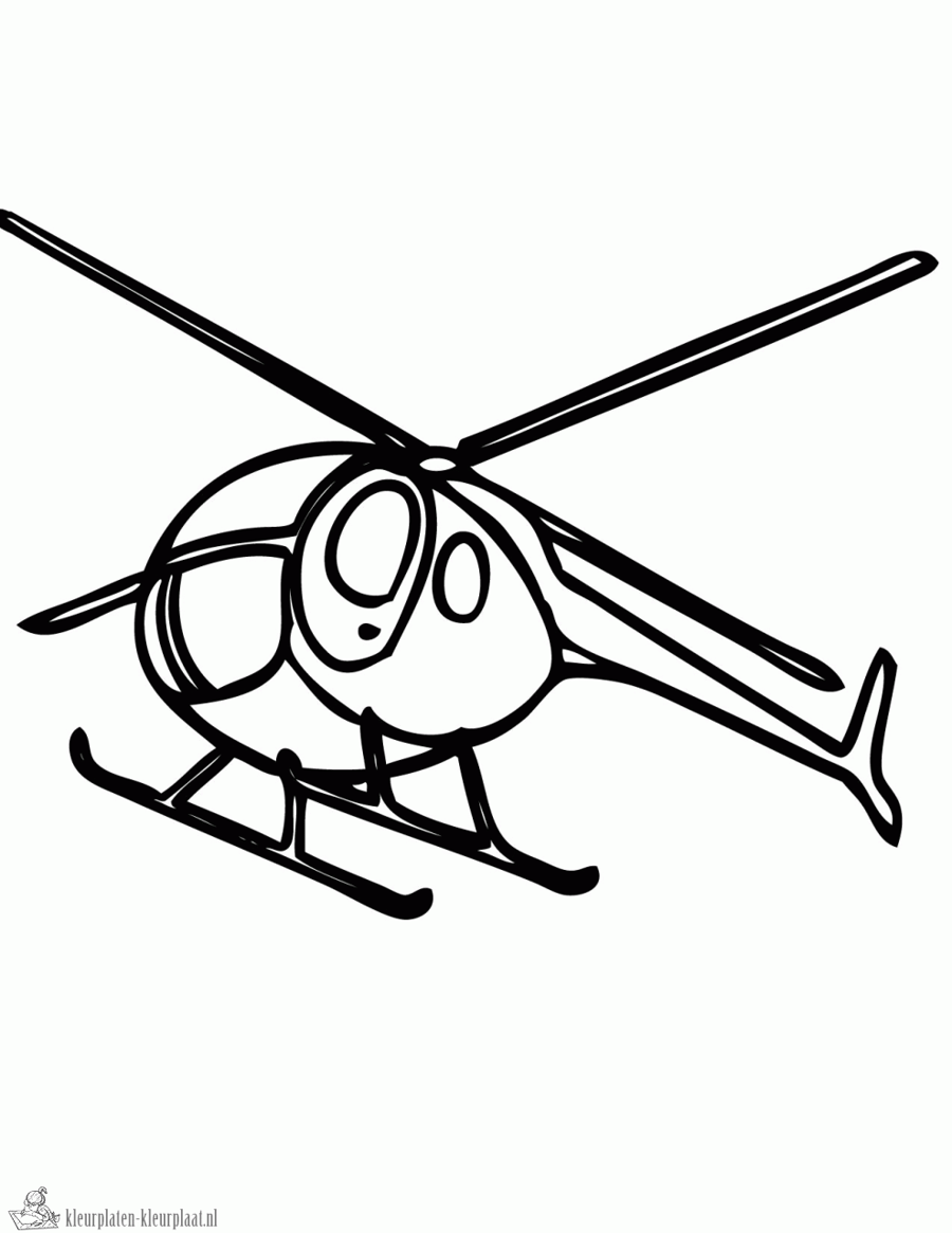 Helicopter 17 kleurplaat