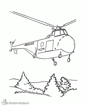 Helicopter 32 kleurplaat