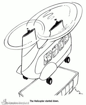 Helicopter 36 kleurplaat