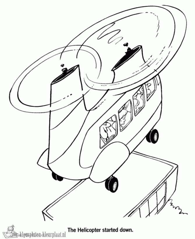 Helicopter 36 kleurplaat