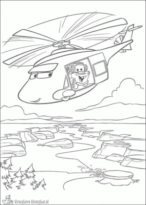 Helicopter 41 kleurplaat